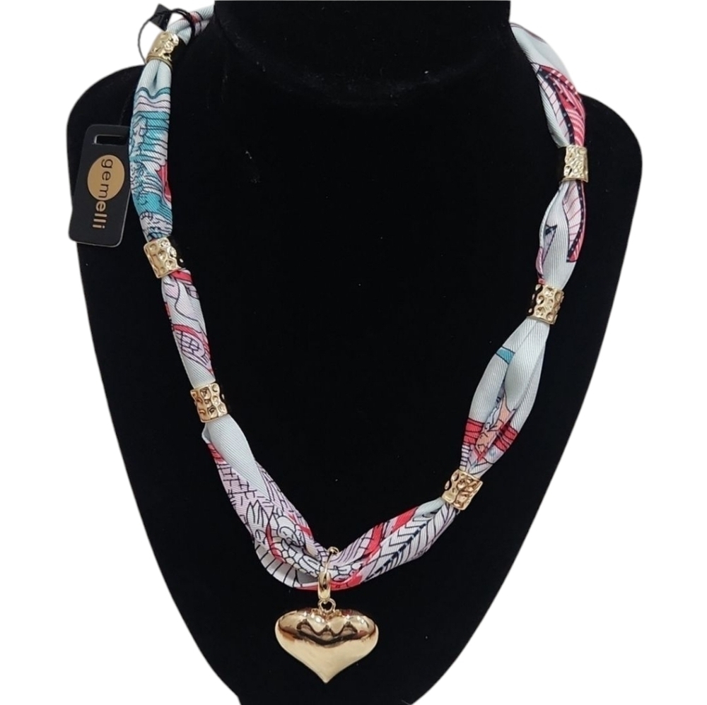 💚🔹️Gemelli 🔹️beautiful Satin Adjustable scarf necklace